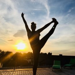 Sonnenuntergang Yoga